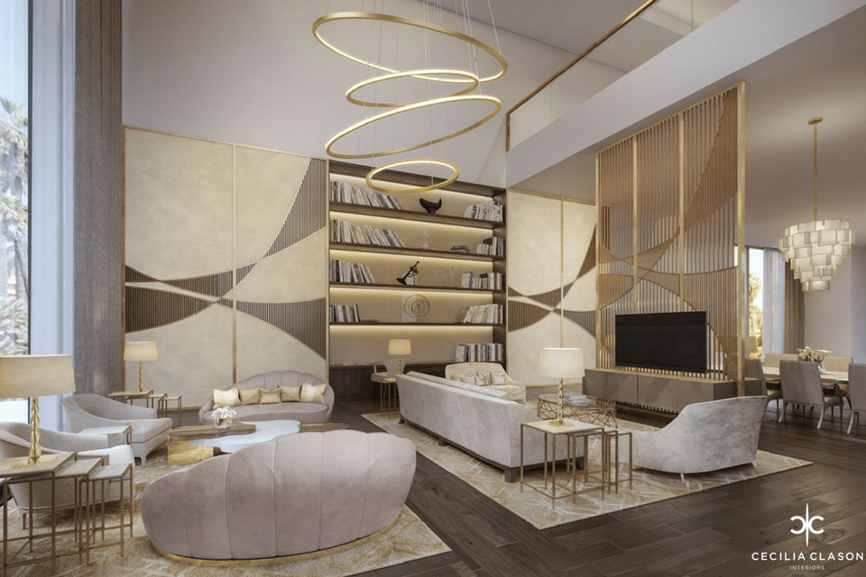 (2) Palace Interior Design Firms Dubai - Family Living & Dining Al Khobar - From CeciliaClasonInteriors.com