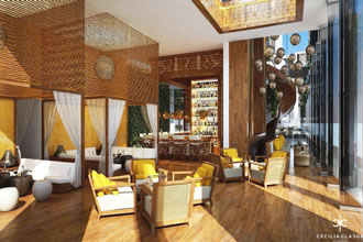 Hotel Interior Designers Dubai - Kempinski Hotel Beach Bar - From CeciliaClasonInteriors.com
